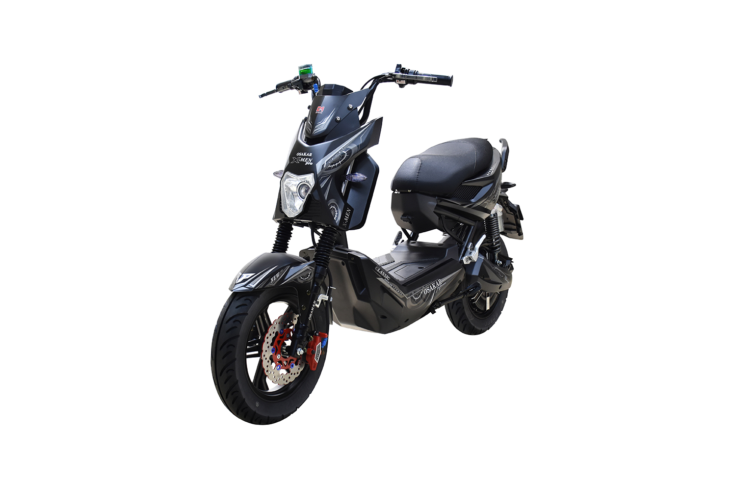 Xe máy điện OSAKAR XMEN PRO màu đen bạc