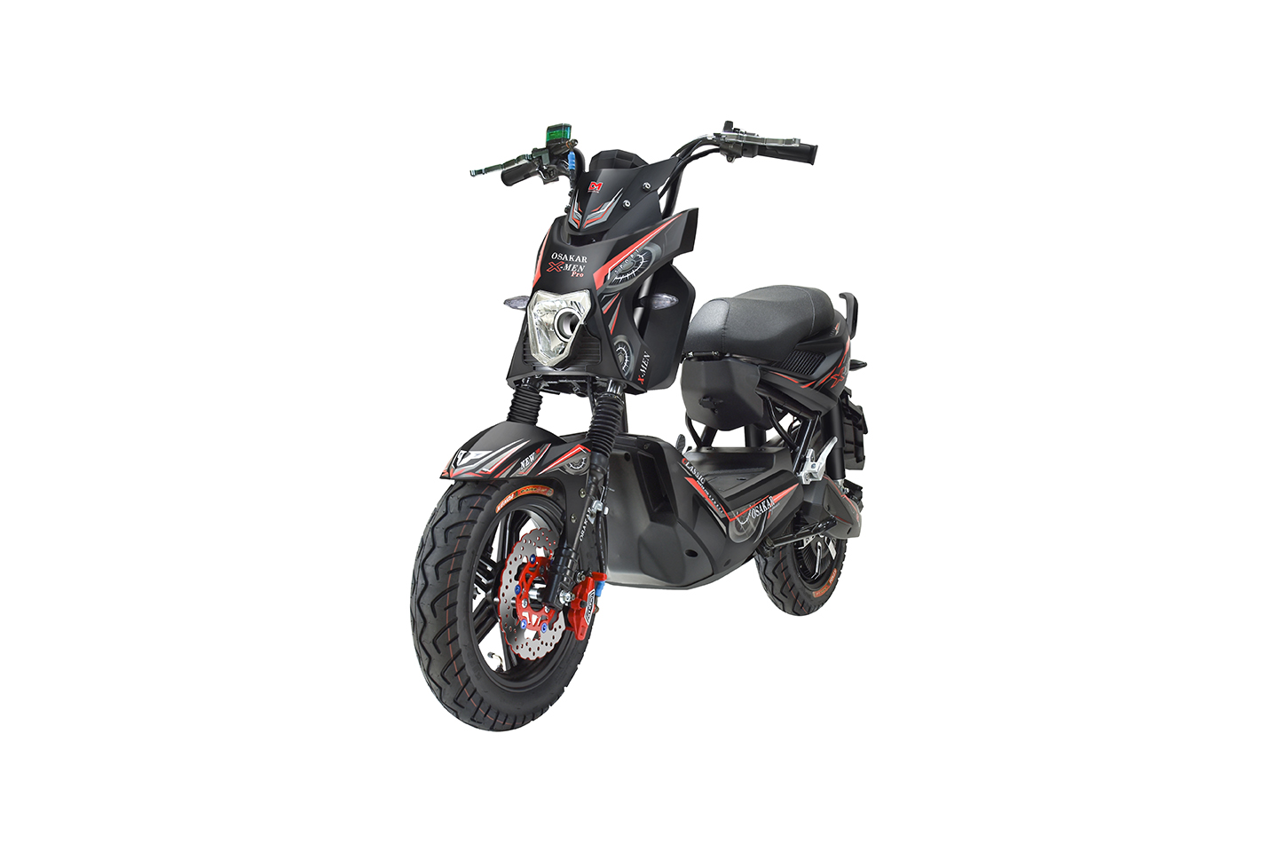 Xe máy điện OSAKAR XMEN PRO màu đỏ đen